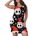 NWT ~ Christmas Jack Skellington Short Sleeveless Nightgown ~ Women's Plus 2XL