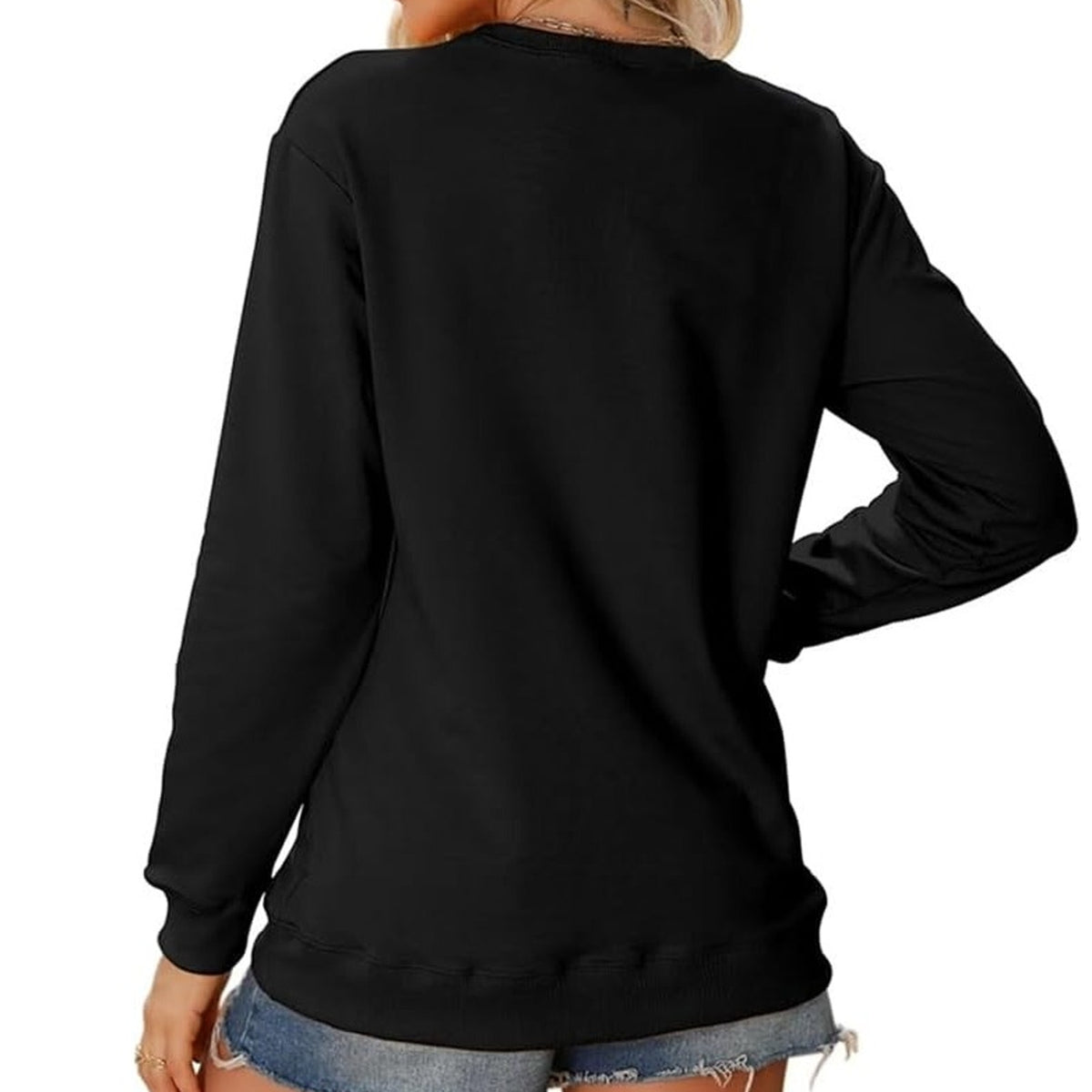 NWOT ~ Women's Long Sleeve Black "GRAMMY" Crewneck Grandma Sweatshirt Top ~ XL