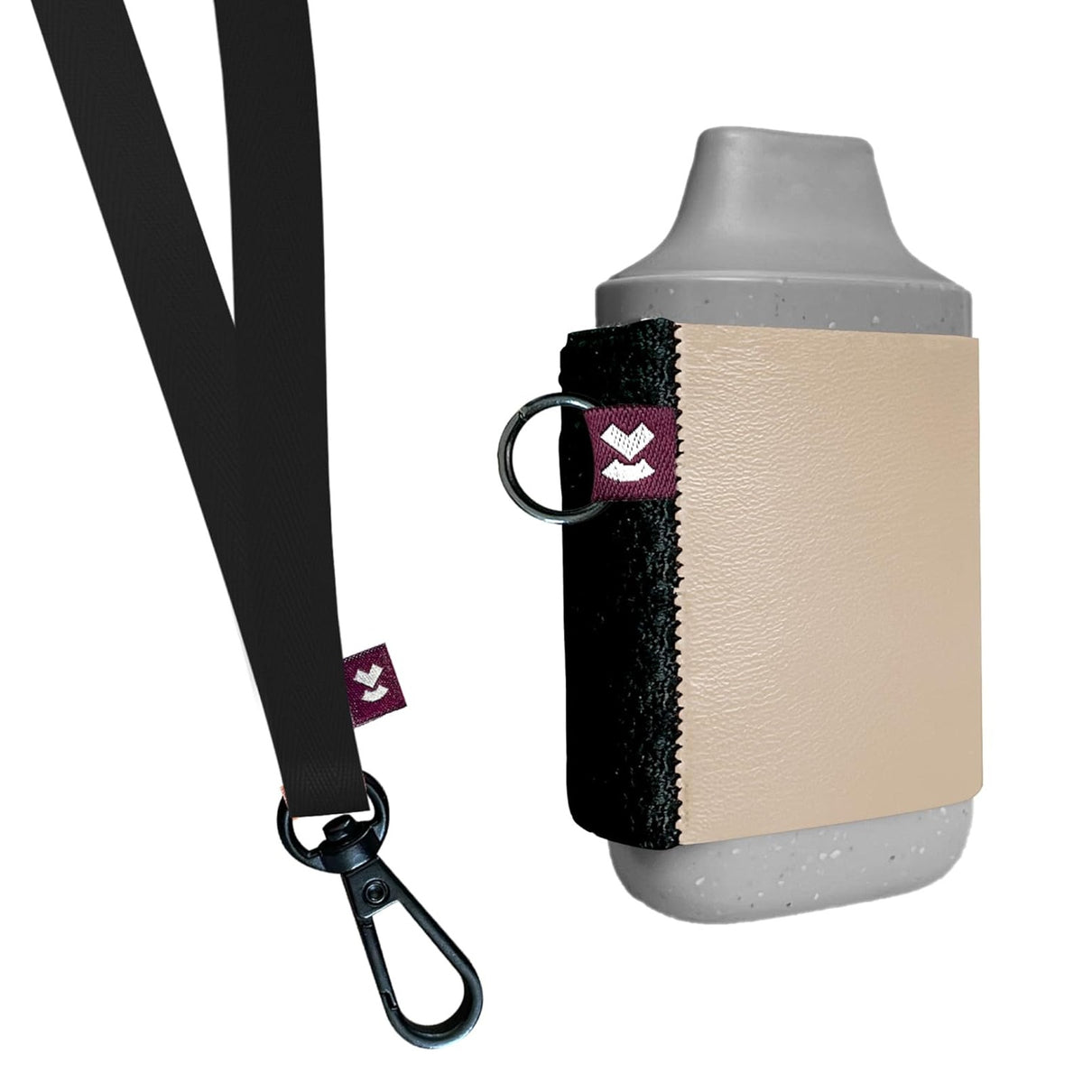 NWT ~ Vape Holder & Lanyard ~ Strong Elastic E Cigarette ~ Beige & Black