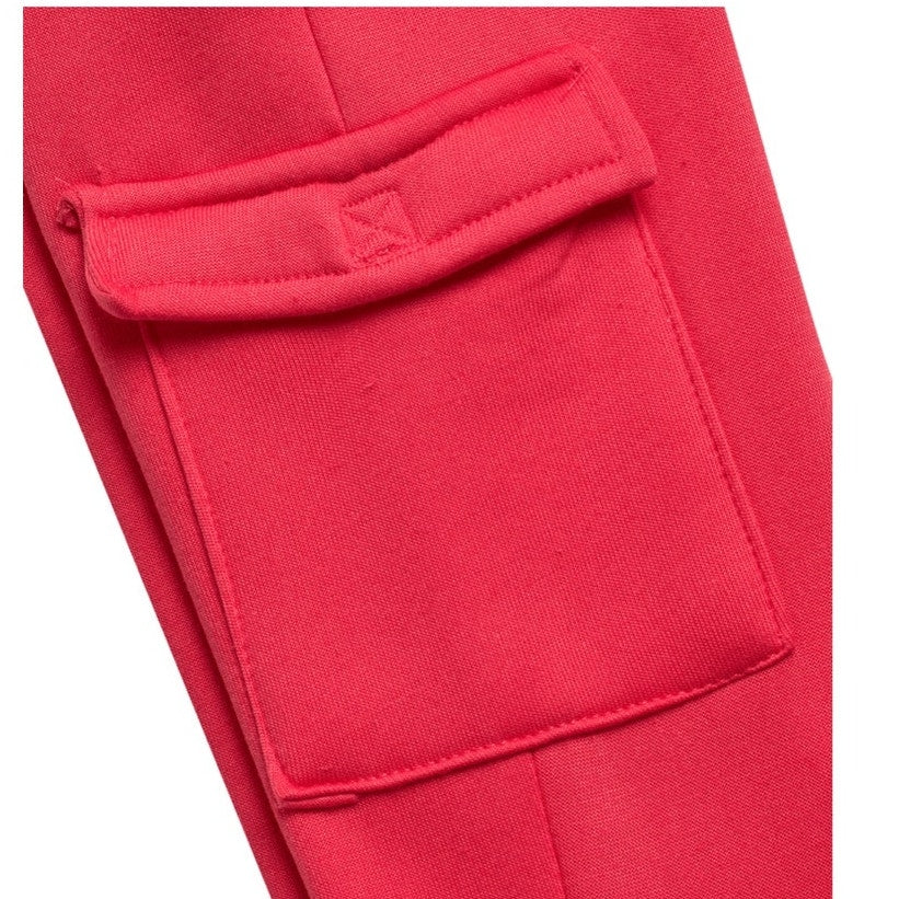NWT ~ 4 Pairs Asst Colors Girls Sweatpants Soft Basic Fleece Cargo Joggers ~ 7/8