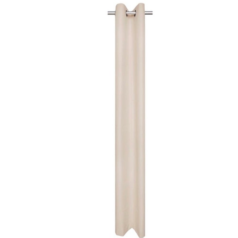 BRAND NEW ~ Beige Solid Blackout Grommet Single Curtain Panel ~ 30" x 84"