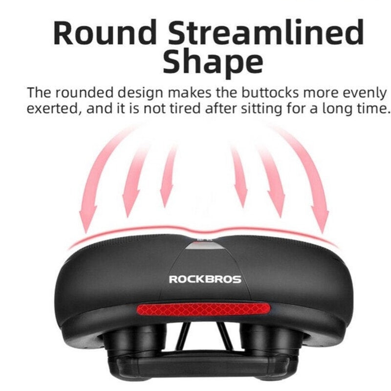 BRAND NEW ~ Wide Waterproof Universal Fit Bicycle Saddle Memory Foam Bike Seat