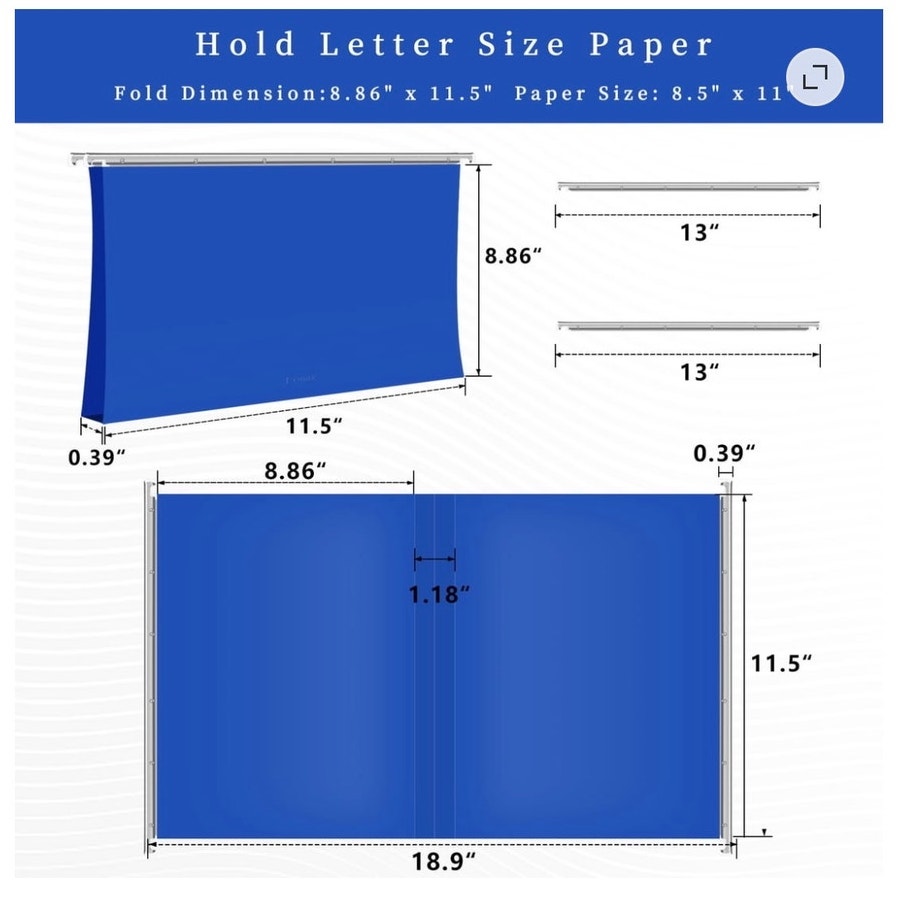BRAND NEW ~ 20 Multicolor Heavy Duty Plastic Hanging File Folders & Metal Hook