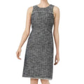 NWT ~ J.CREW Black Tweed Fringe Sheath Sleeveless Dress ~ Womens Size 4
