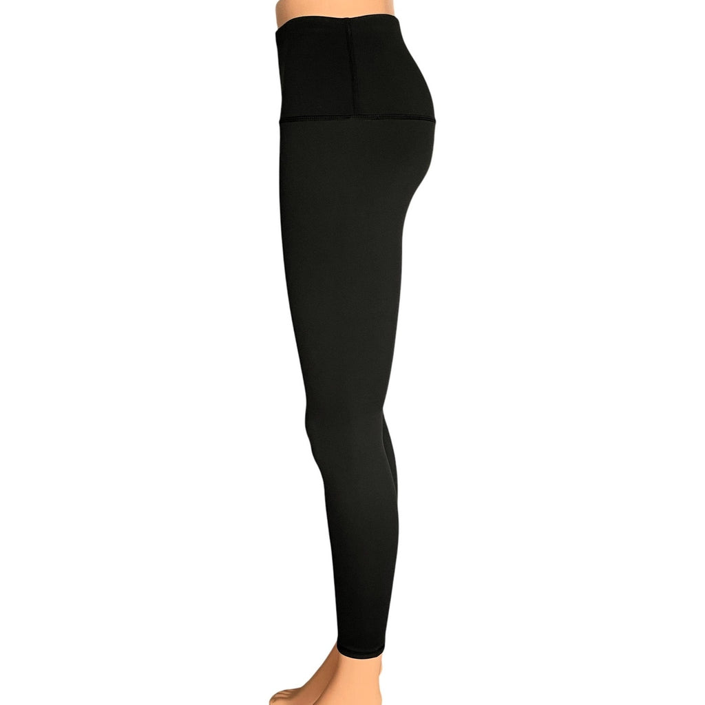 NWT ~ Black Activewear Workout Yoga Exercise Leggings ~ Women's Size LARGE