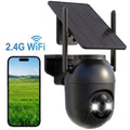 BRAND NEW ~ Black Wireless Outdoor WiFi Solar Battery Waterproof Security Camera