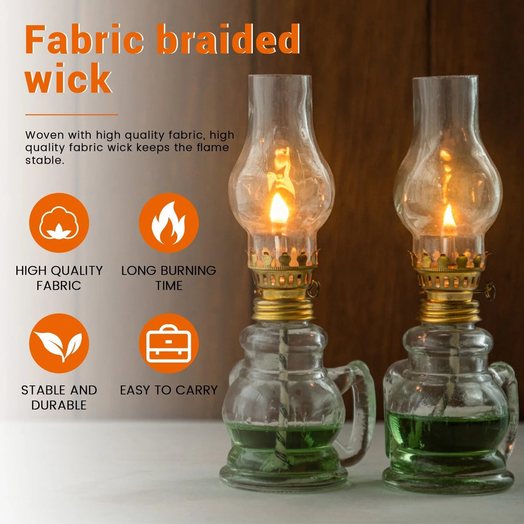 BRAND NEW ~ 10 Pieces Round 1/4" x 8" Braided Oil Lamp Candle Wicks