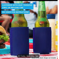 BRAND NEW ~ 12 Bright Royal BLUE Can Bottle Coolers Insulated Reusable Koozies