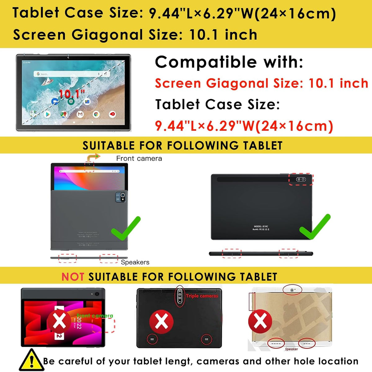 BRAND NEW ~ Red 10.1 inch Silicone Tablet Case & Stylus Pen & Shoulder Strap