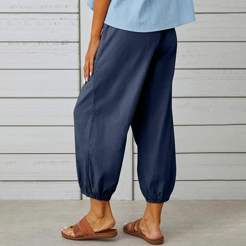 NWT ~ Set/3 Pairs Lightweight Summer Black Blue Army Green Pants ~ Women's SMALL