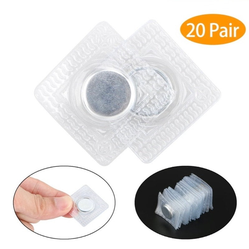 BRAND NEW ~ 20pr Hidden Sew Magnetic Snaps 30mm Invisible Magnet Fasteners
