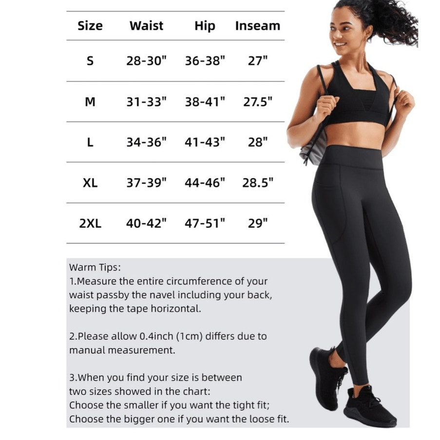 NWT ~ 3 Pairs Compression Workout Leggings High Waist Tummy Control Pockets ~ S