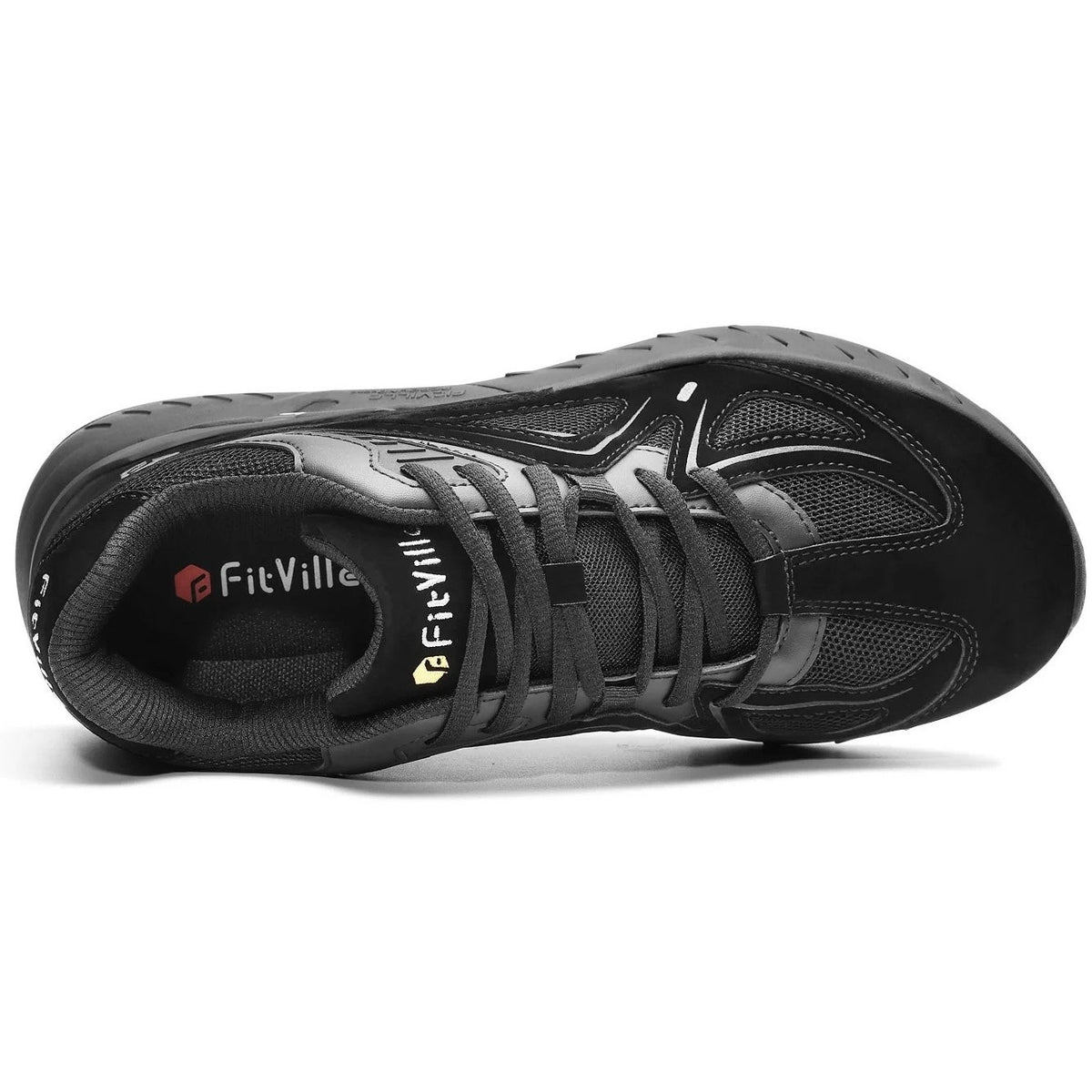 NWT ~ FitVille Extra Wide Men's Walking Shoes Arch Support Comfort Sneakers 9.5