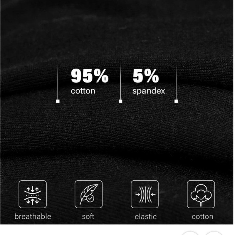 NWT ~ Men's 3pr Black Soft Cotton Knit Tagless Button Fly Boxers ~ MEDIUM
