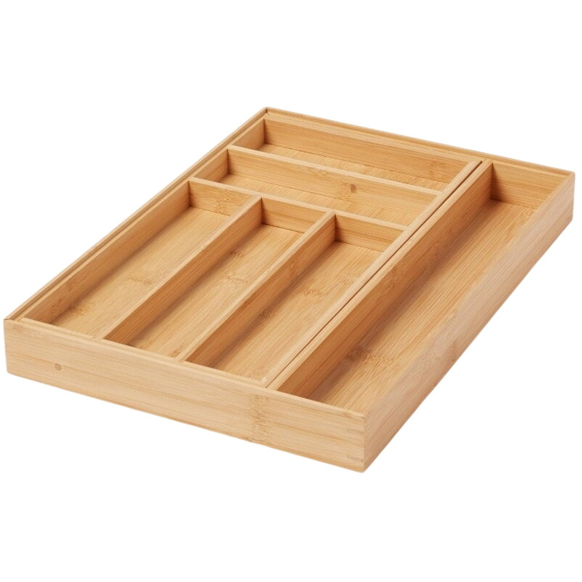 BRAND NEW ~ Brightroom™ Natural Bamboo 7 Compartment Drawer Expandable Organizer
