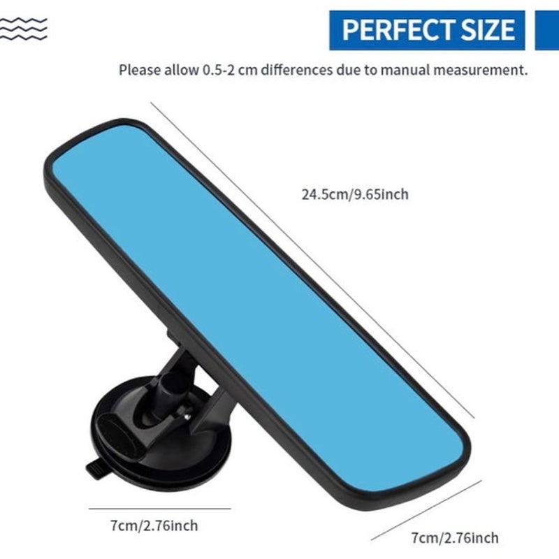 BRAND NEW ~ Universal Interior Anti-Glare Rear View Mirror with Suction Cars etc