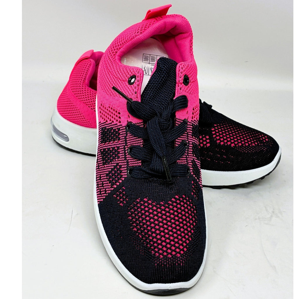 BRAND NEW ~ Women's Blue & Pink Lightweight Walking Shoes Mesh Sneakers ~ 8 1/2