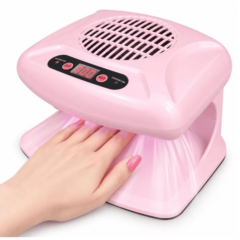 BRAND NEW ~ Pink 300W Timing Air Nail Dryer Blow Dryer & Automatic Sensor
