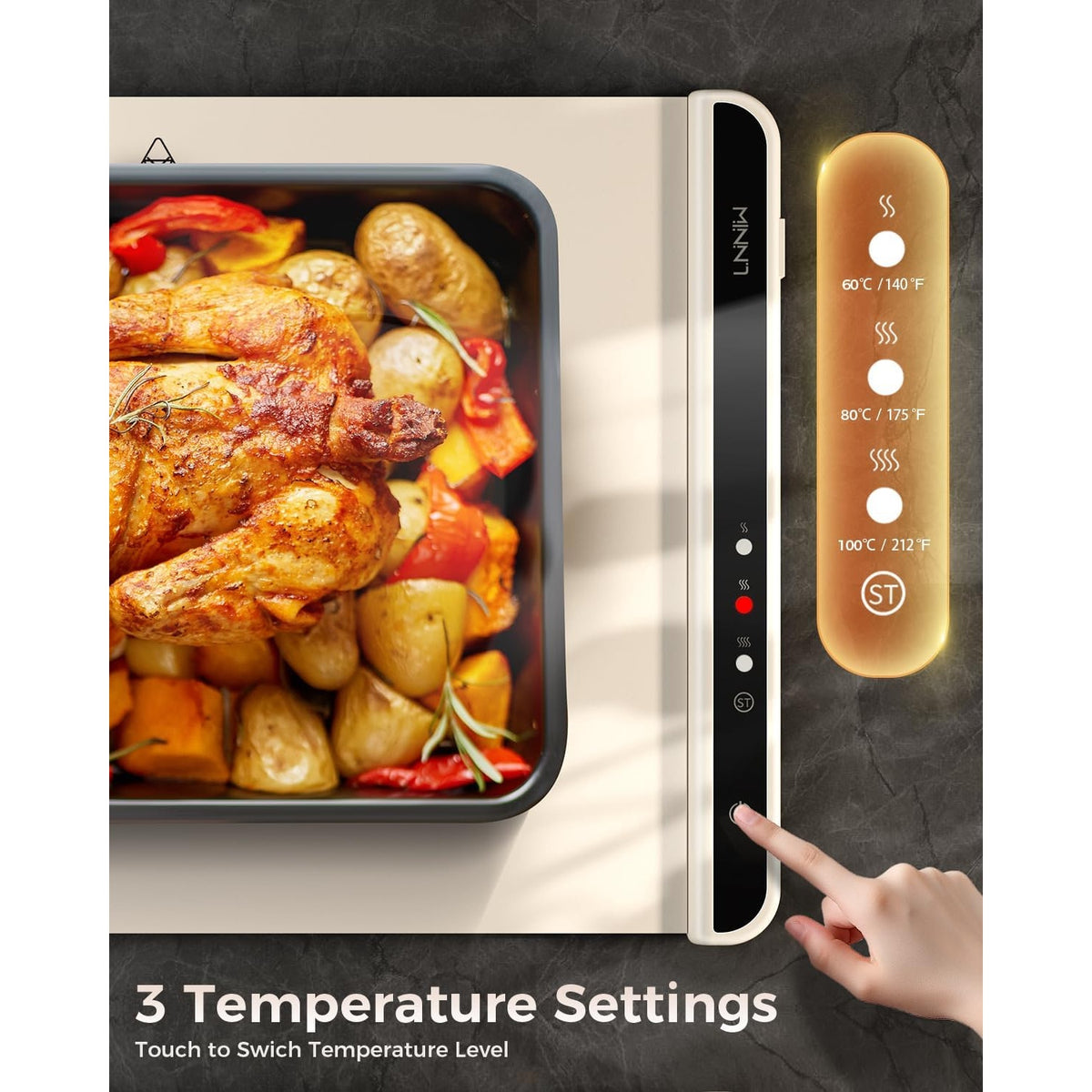 NWT ~ Portable Kitchen Electric Food Warming Mat Tray ~ Buffet Party Daily Use