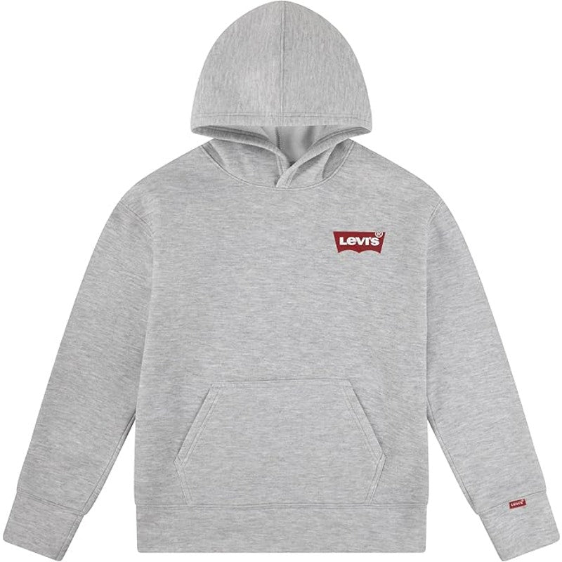 NWT ~ Unisex Youth Gray LEVI'S Graphic Pullover Hoodie Sweatshirt ~ Boys Girls L