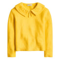 NWT ~ Girls J.CREW Crewcuts Golden Yellow Collared Wool & Alpaca Sweater ~ MED.