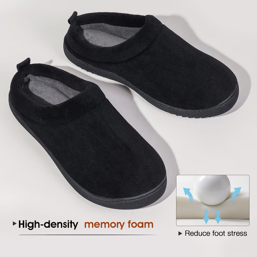BRAND NEW ~ Men's Comfort Fleece Memory Foam Clog Non-Slip Slippers ~ 10/11
