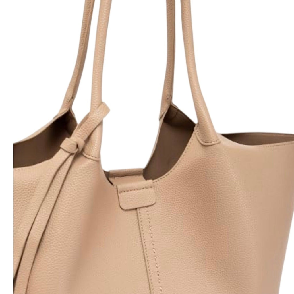 NWT ~ Newbella Large Pebbled Vegan Leather Finish Shelly Tote & Matching Pouch