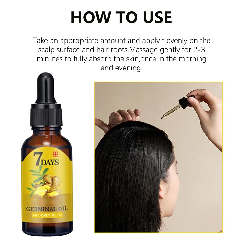 BRAND NEW ~ NWT ~ Set/2 Ginger Hair Growth Oil Hair Thickness Scalp Treatment