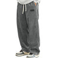 NWT ~ Young Men's Gray Corduroy Casual Drawstring Pants ~ Men's Size XS