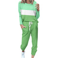 NWT ~ Women's 2pc Lime Green & White Loungewear Activewear Spring Outfit ~ LARGE