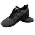 NWT ~ Men's Women's Black & Gray Running Athletic Sneakers Shoes ~ M12 ~ W13.5
