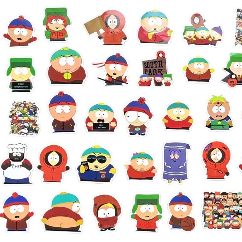 BRAND NEW ~ 240 Large Colorful South Park Stickers ~ Cartman Kyle Kenny Stan etc