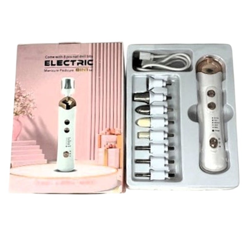 BRAND NEW ~ Mani Pedi Rechargeable Electric Nail File Drill Set with 5 Speeds