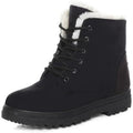 BRAND NEW ~ Women's Black Ankle Boots Comfortable Lace Up Outdoor Booties Size 8