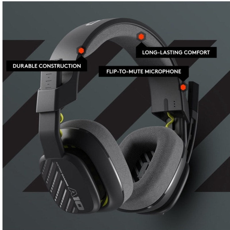 BRAND NEW ~ Logitech Astro A10 Gaming Headset Video Game Over The Ear Headphones