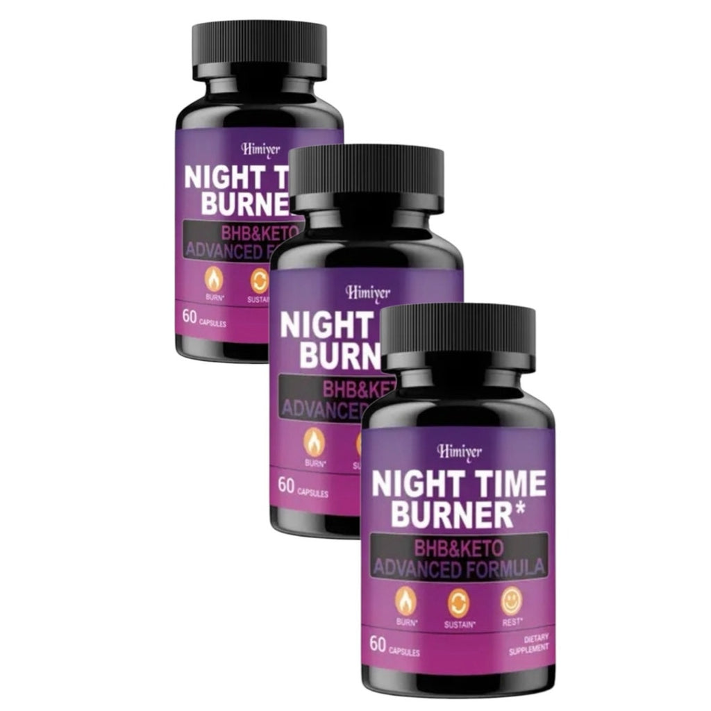 BRAND NEW ~ 3 Bottles Night Time Burner Dietary Supplement ~ 180ct