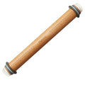 BRAND NEW ~ Figmint™ 17.28" Adjustable Light Brown Wood Handled Rolling Pin