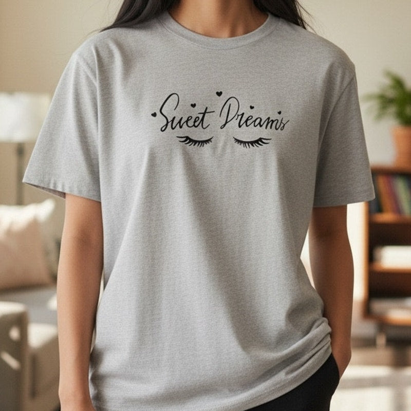 BRAND NEW ~ Women's Gray Cotton "Sweet Dreams" Nightshirt ~ Size XL