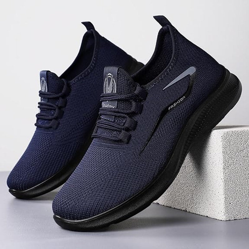 BRAND NEW ~ Dark Navy Blue Mesh Sneakers Casual Athletic Shoes ~Size 44 (12 1/2)