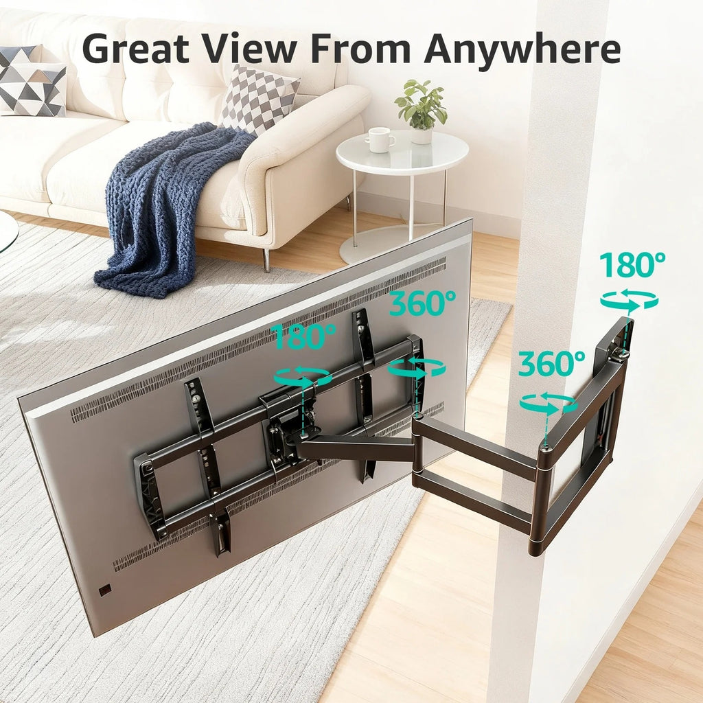 BRAND NEW ~ Full Motion 37.9 Long Arm Tilt & Swivel Arm TV Wall Mount