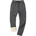 NWT ~ Men's Gray Thick Sherpa Fur Lined Sweatpants Joggers Casual Pants ~ 2X