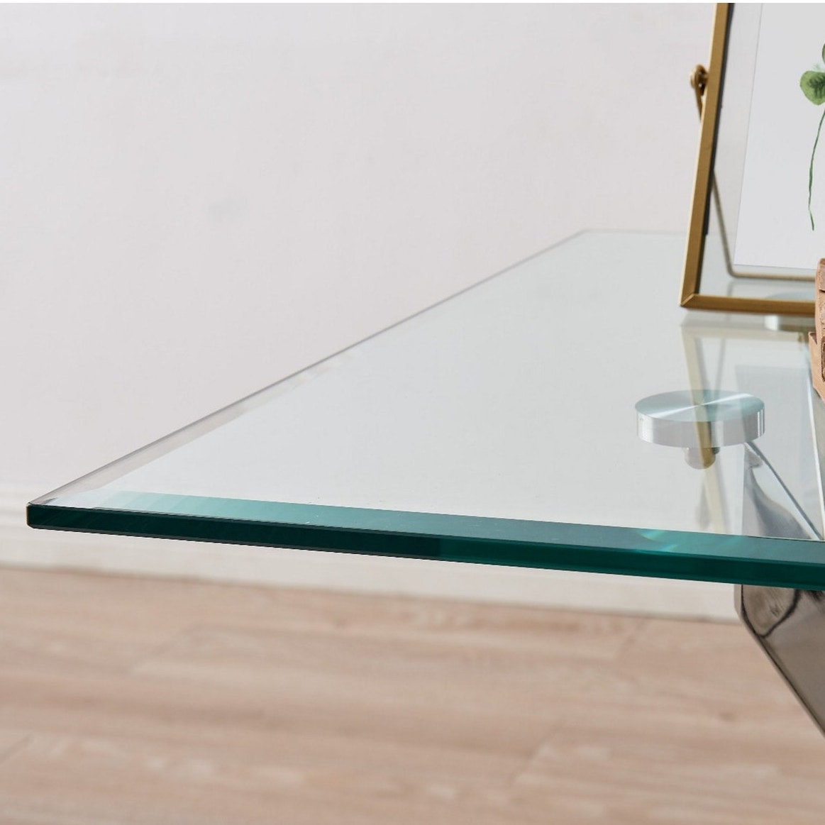 NWT ~ .4" Thick Square Tempered Glass Leonardo / Lenworth Modern Table Top
