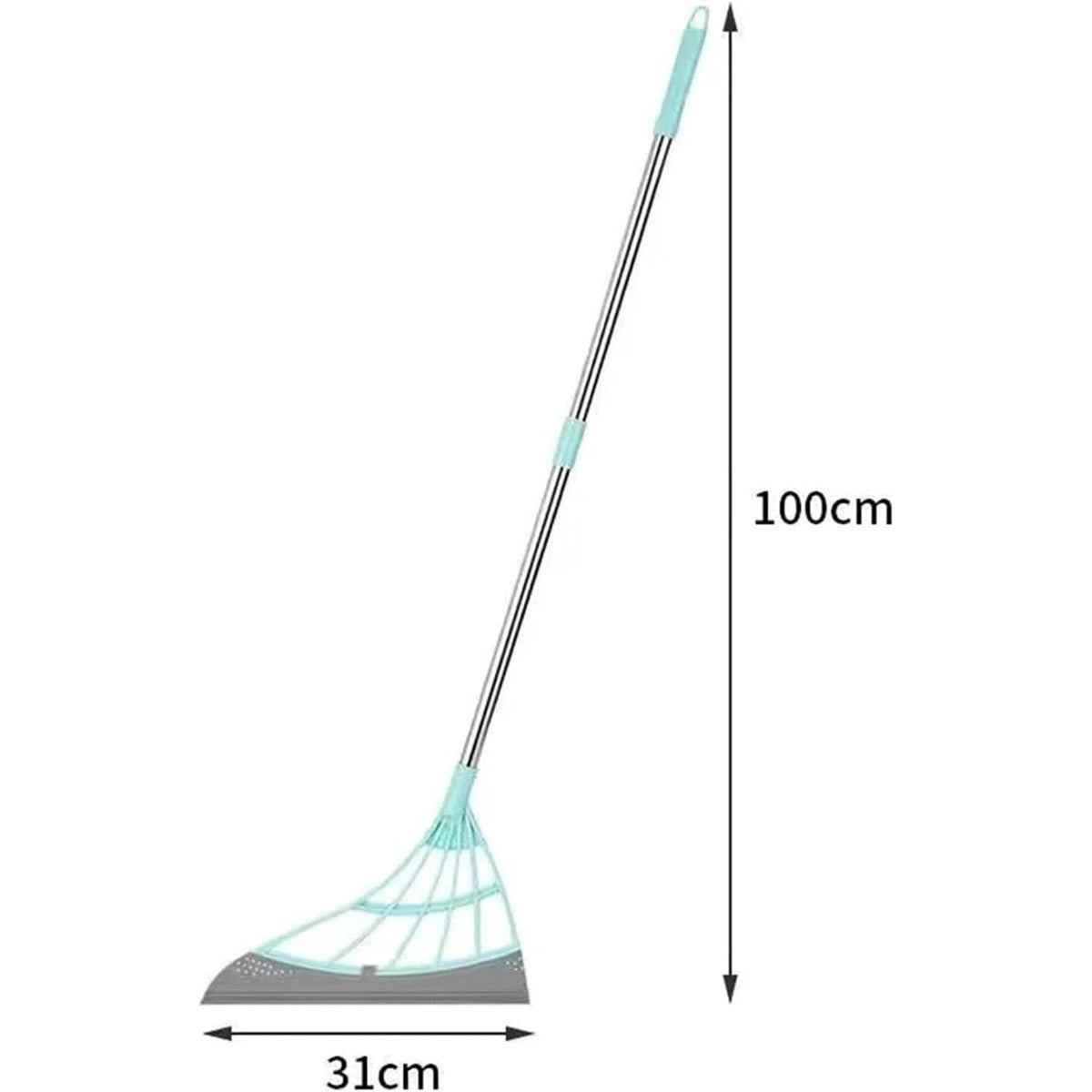BRAND NEW ~ Green Adjustable Silicone Wiper Window Floor Washing Household Broom