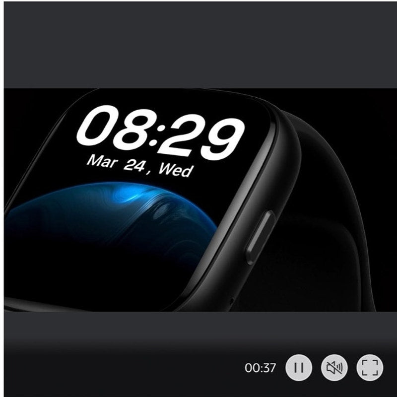 BRAND NEW ~ Black Smart Watch for Android iPhone Alexa Touchscreen Smartwatch