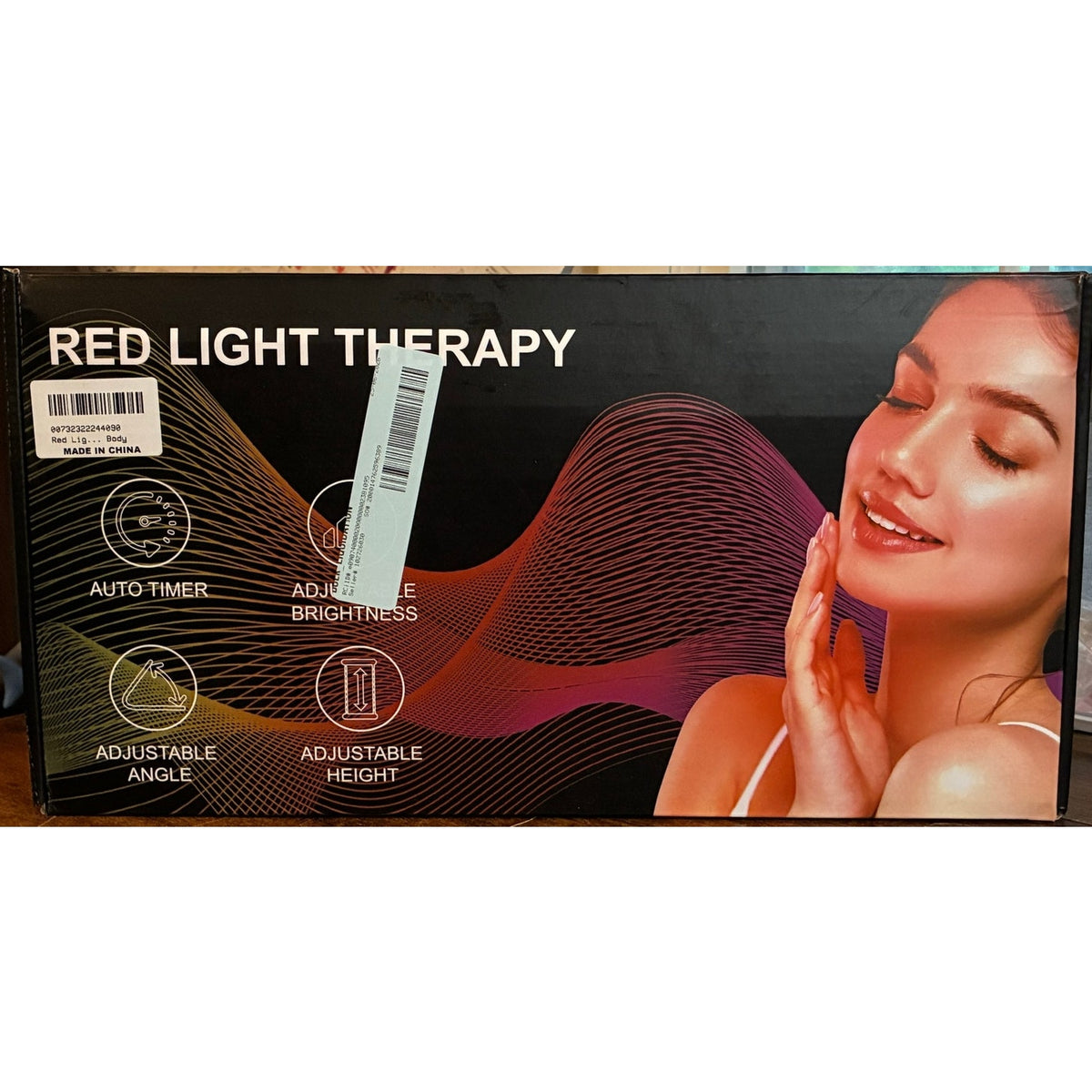 BRAND NEW ~ Red Light Therapy Lamp with Adjustable Height Stand & Timer Infrared