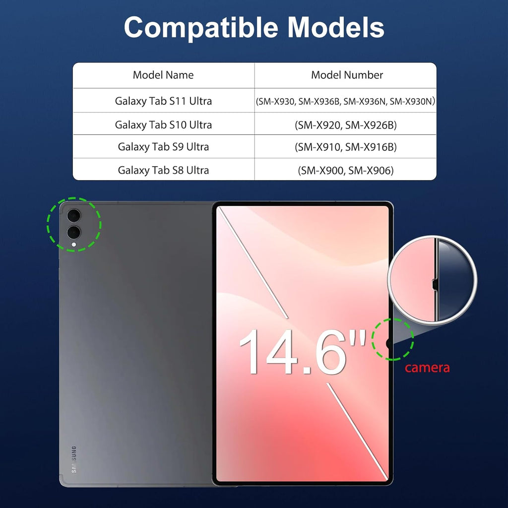 BRAND NEW ~ 2 Pack 14.6" Screen Protector Tempered Glass Samsung Galaxy Tablet