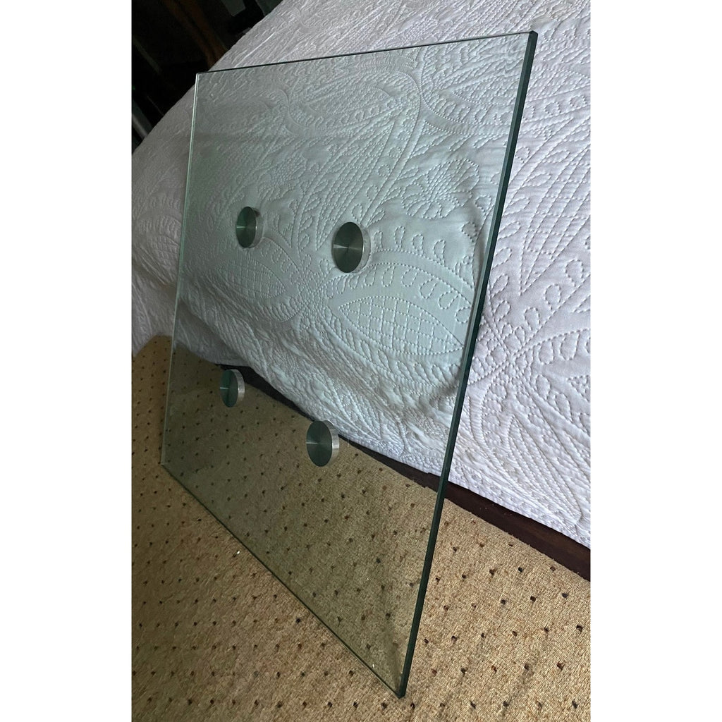 NWT ~ .4" Thick Square Tempered Glass Leonardo / Lenworth Modern Table Top