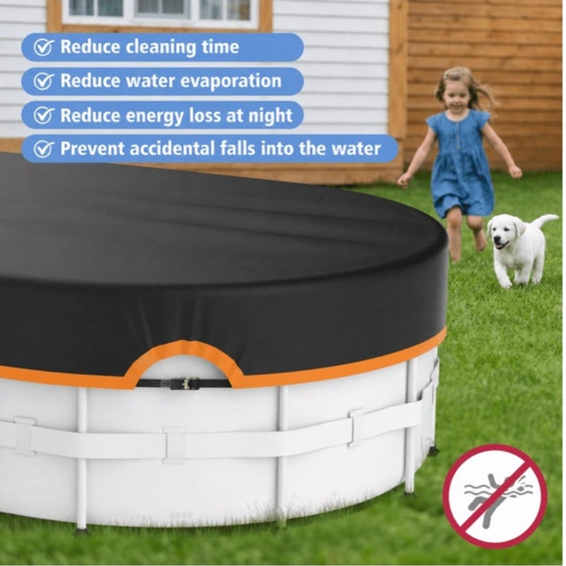 BRAND NEW ~ 12x20ft Waterproof & Dustproof Oval Above Ground Pool Cover & Winch