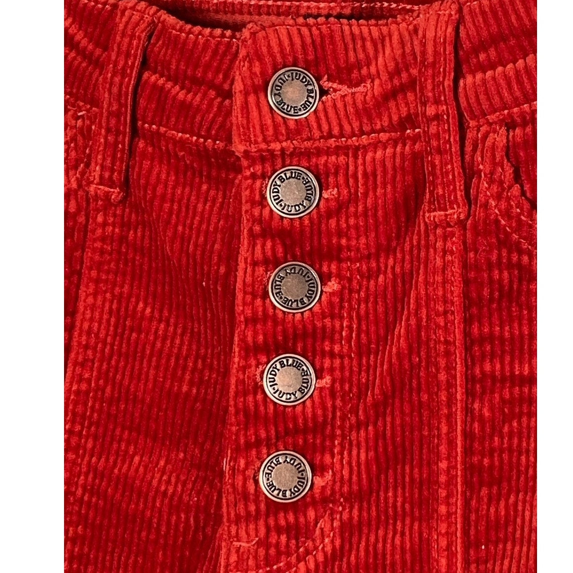 NWT ~ JUDY BLUE Mandy Cord Button Fly Ankle Straight Pants ~ Women's 3 / 26