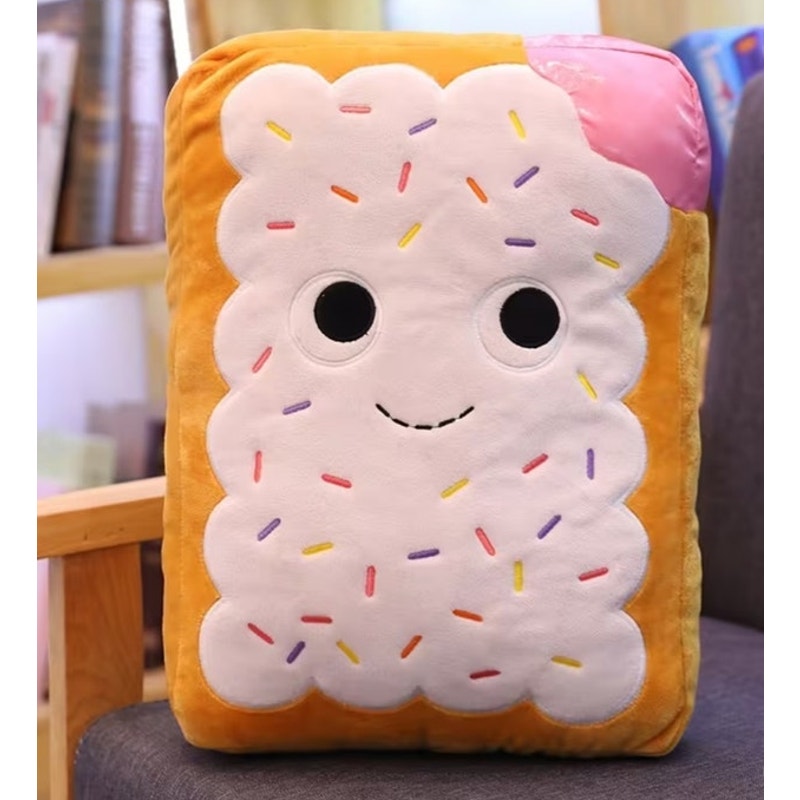 BRAND NEW ~ Large Soft Plush Pop Tart Cute Cookie Pillow Plush Toy ~ 16"